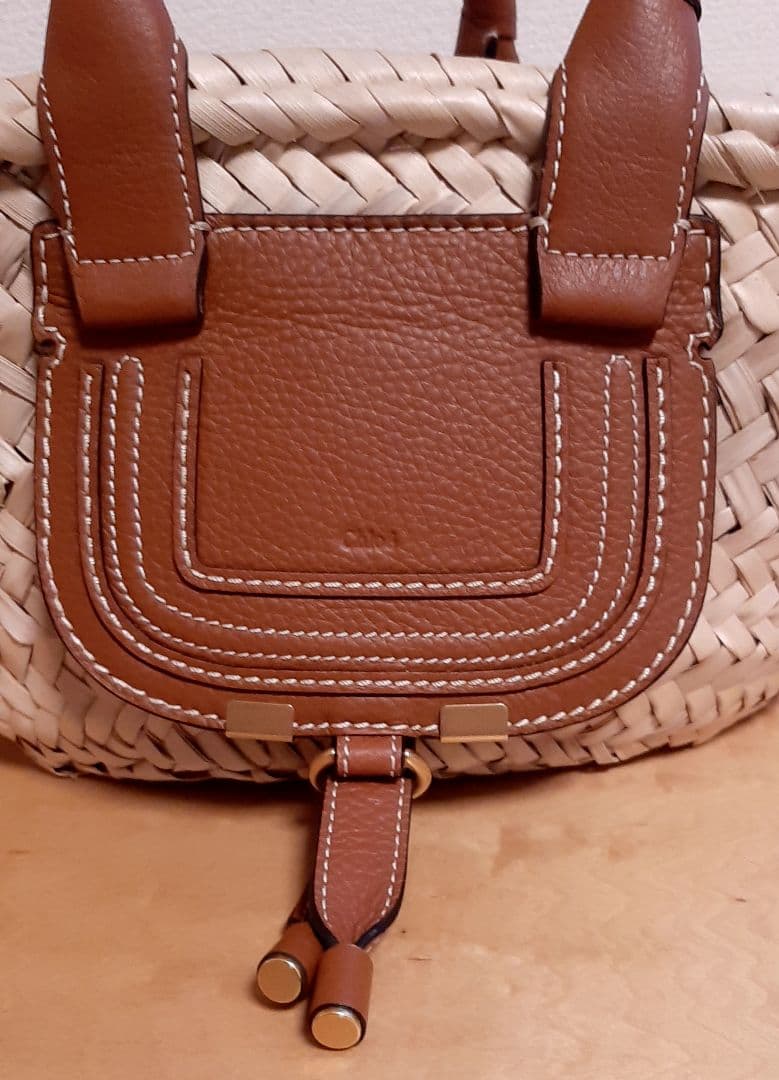 週末お値下げ❗新品未使用 Chloe クロエ マーシーカゴバッグ ブラウン