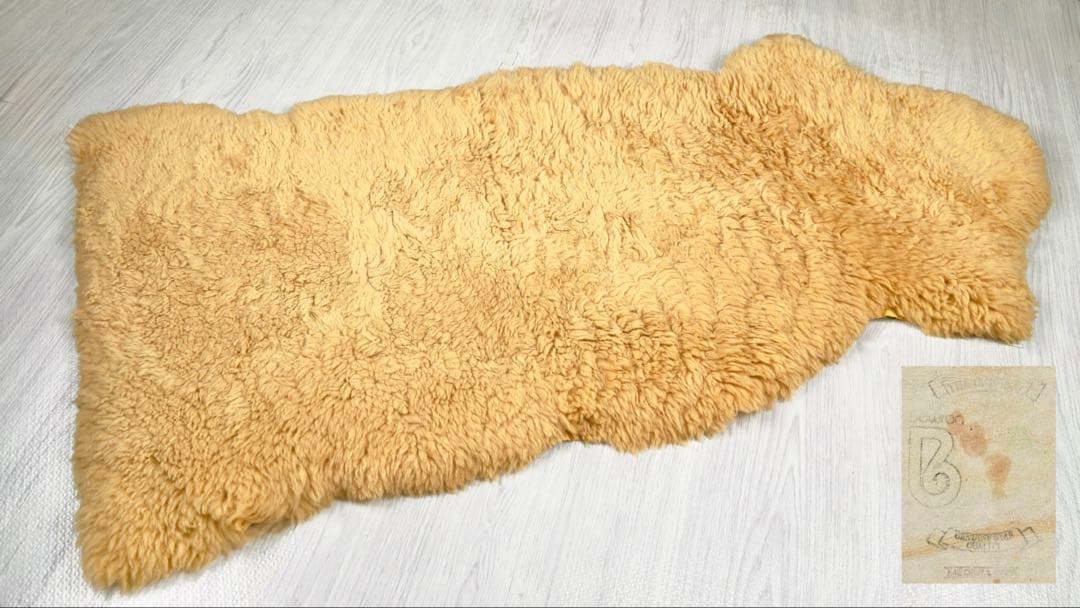 一点物 ニュージーランド産 ムートンラグ 子羊毛 ウールカーペット シープスキン