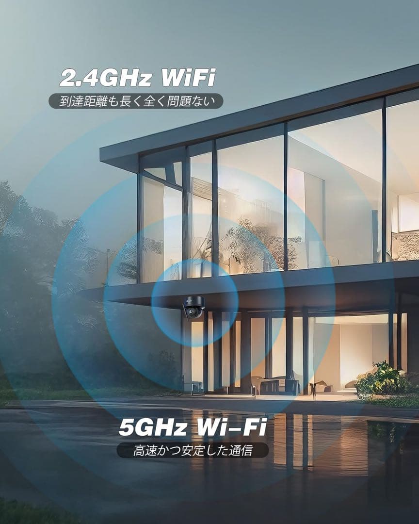 Ctronics 防犯カメラ 屋外 4K AI追跡機能 5GWi-Fi 人