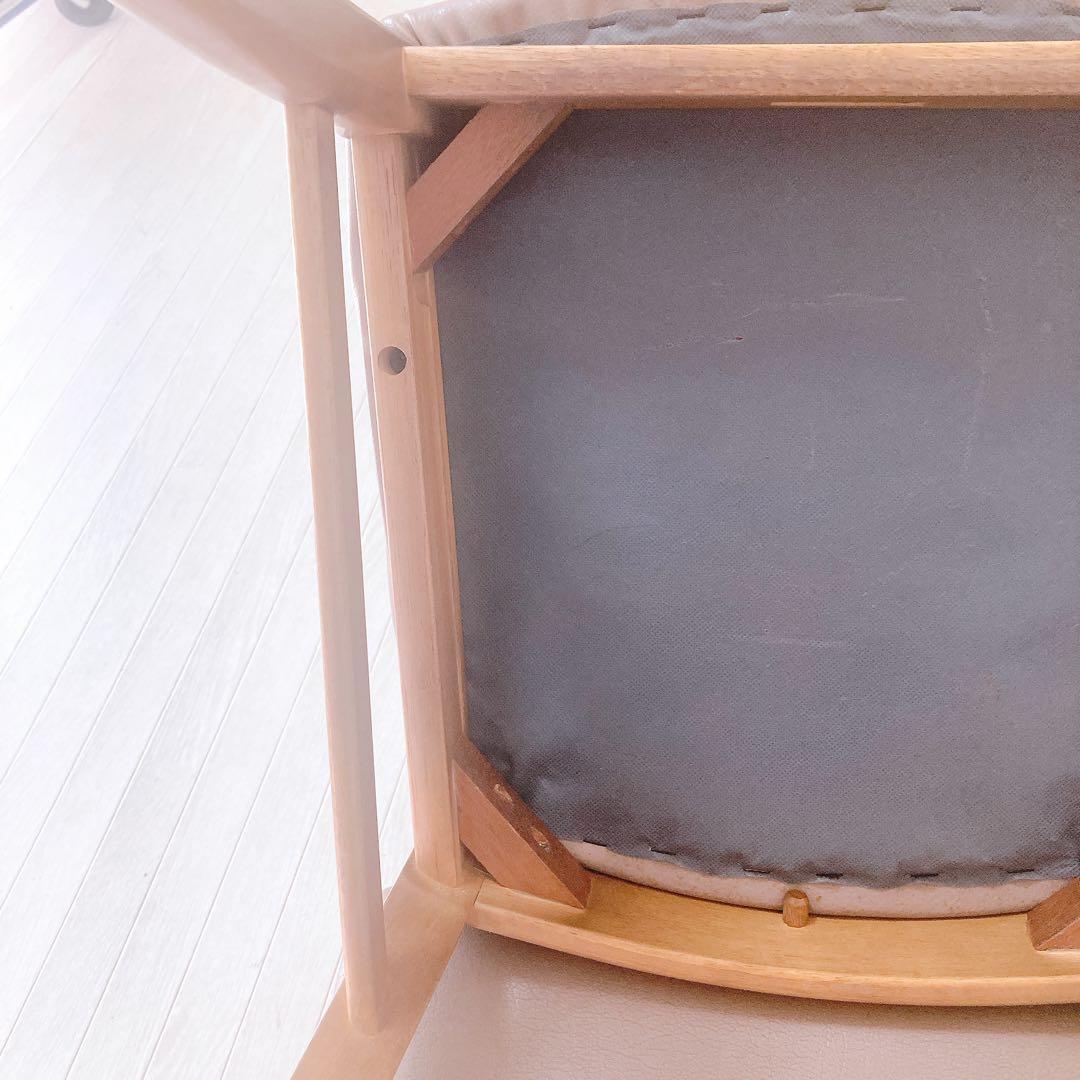 カリモク家具 ダイニングチェア 2脚セット オーク材 国内生産 高級家具 レトロ