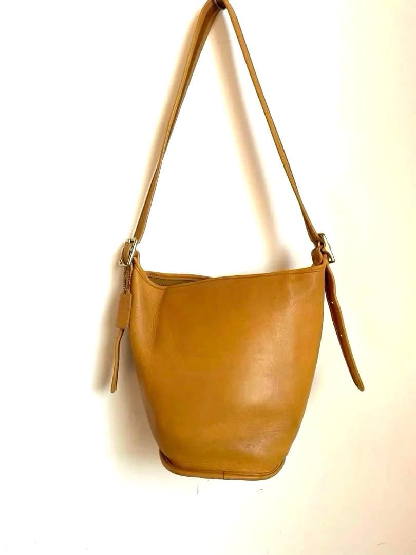 オールドコーチ　バケツ　ショルダーバッグ　イエロー