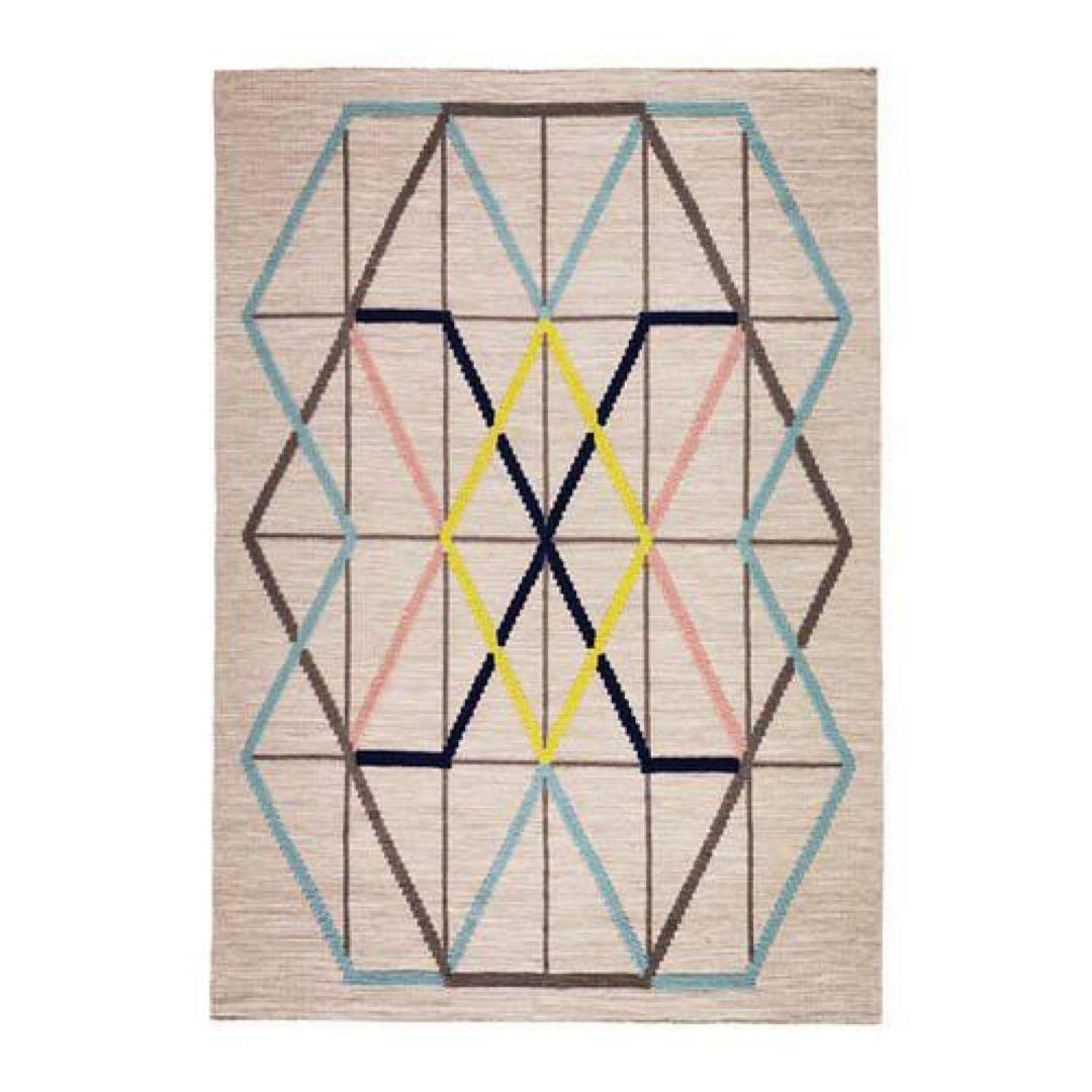 【レア・廃盤】IKEA PS 2014 ラグ 120×180cm ウール100%