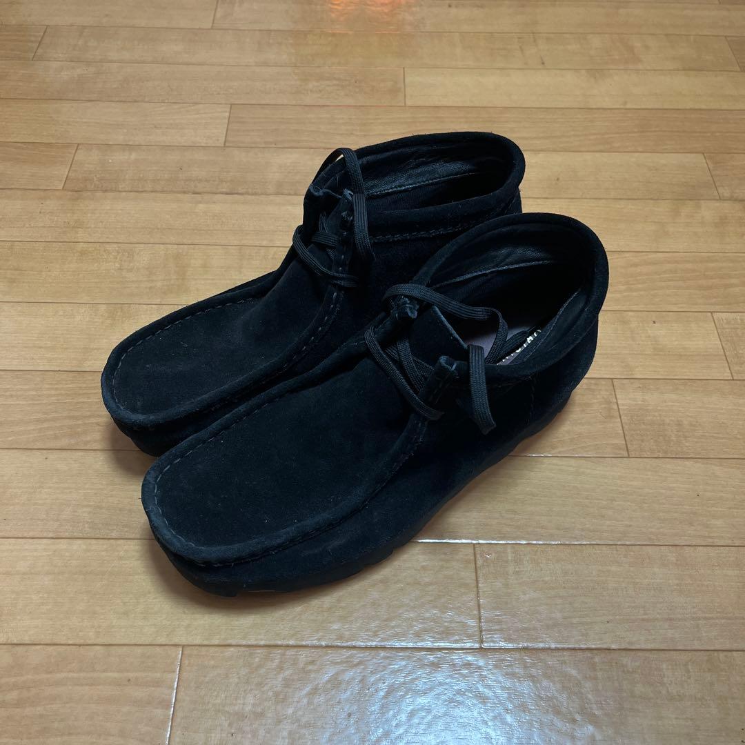 クラークス ワラビーブーツ ゴアテックス ビブラムソール ブラック 27cm