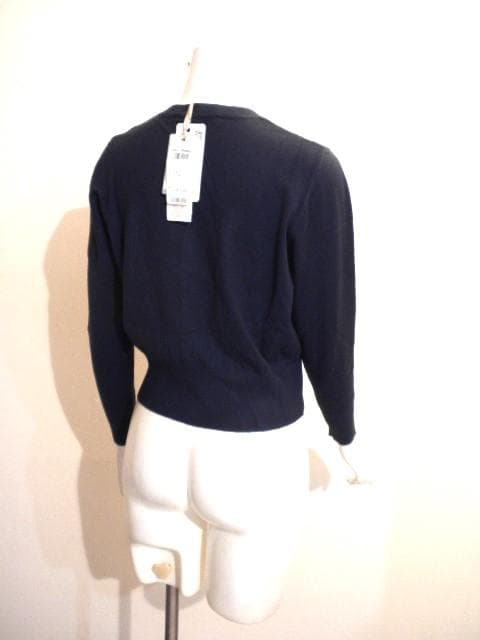最新◆リナシメント◆知的NAVY！定番人気”ふわ柔らかソフトな活躍ニットカーディ
