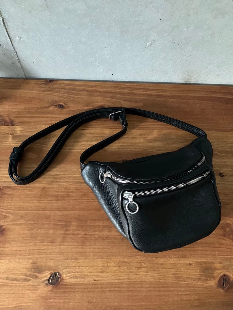 【美品】Aeta ディアレザー ウエストバッグWAIST POUCH S BAG