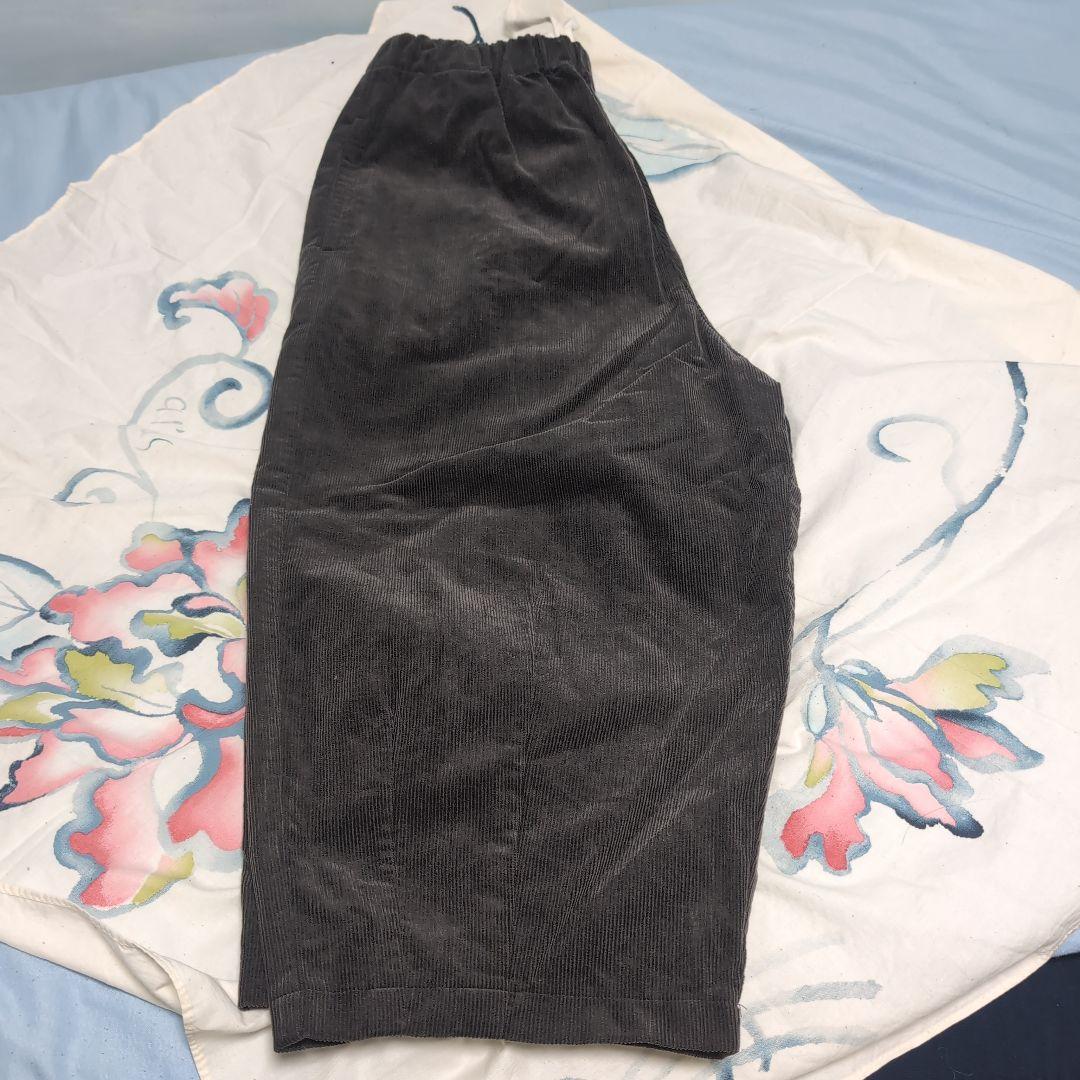 美品　huis遠州織物シャトルコーデュロイバルーンパンツ