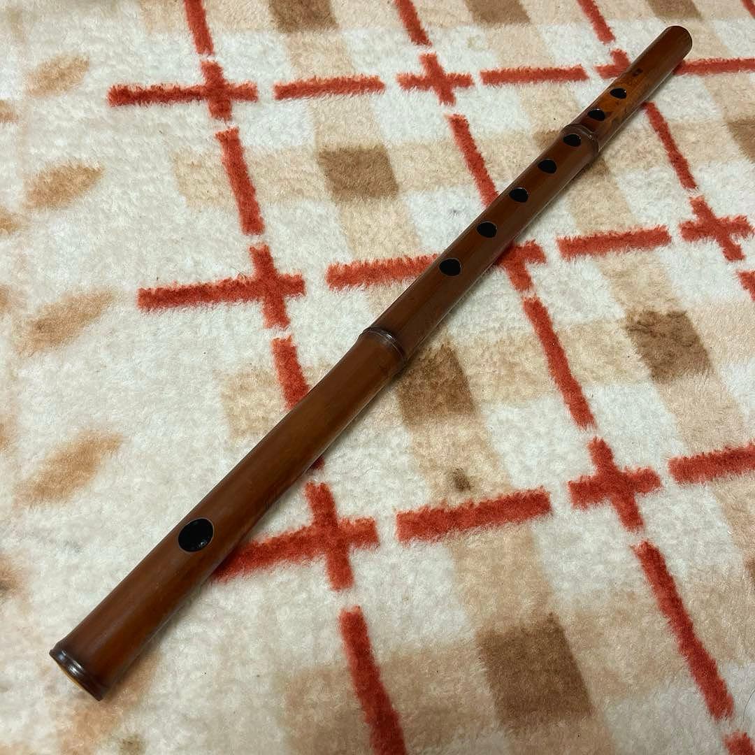 篠笛　古典二本調子　煤竹