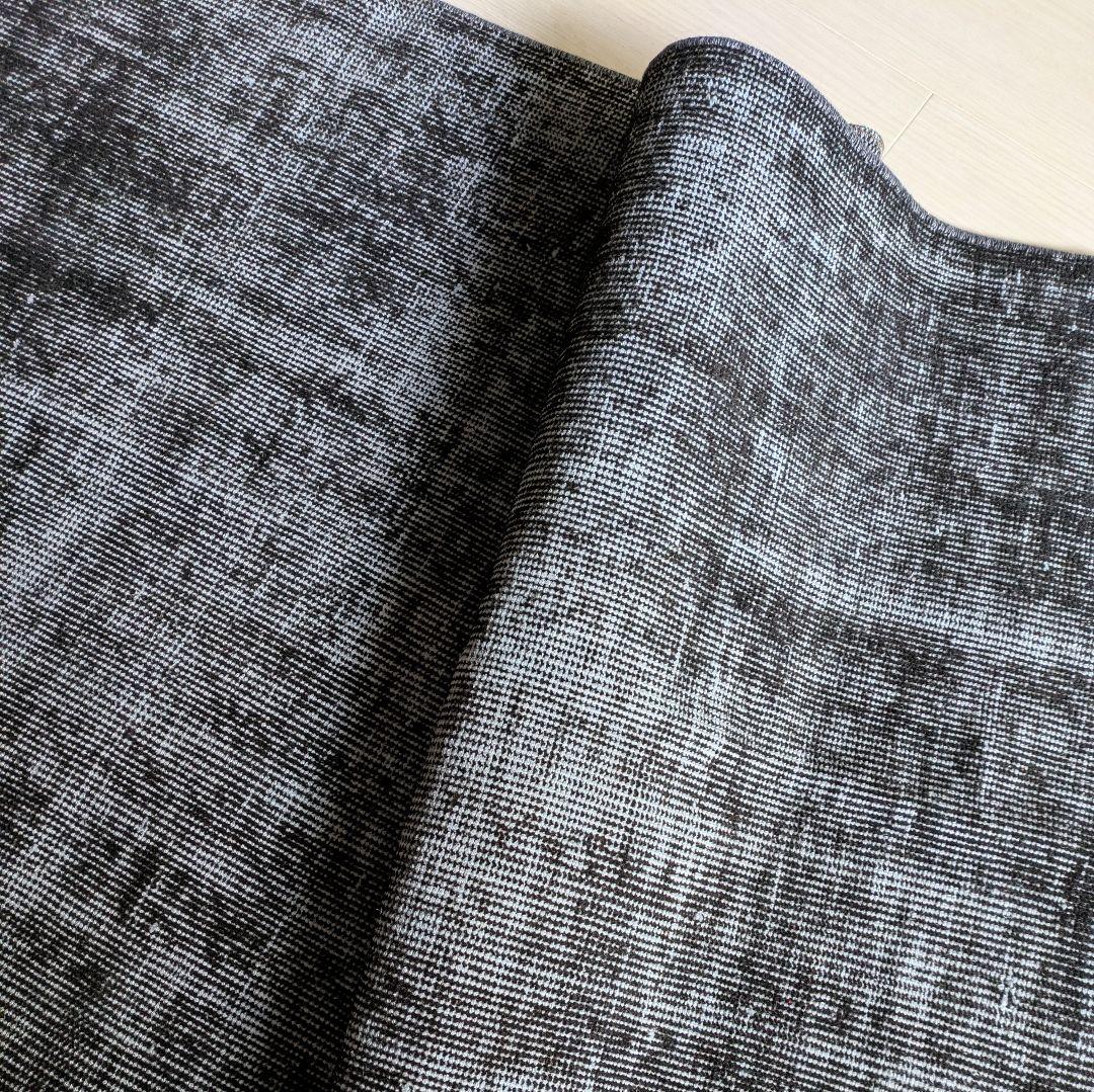 86×176 オーバーダイ　ブラックダークネイビー　トルコヴィンテージラグ