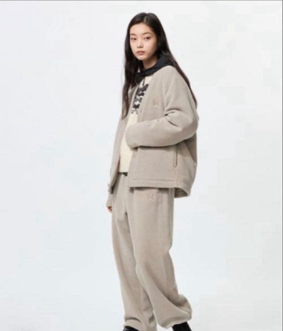 [UNIQLO]needles カーディガン+パンツ/丈長めセット販売XSサイズ