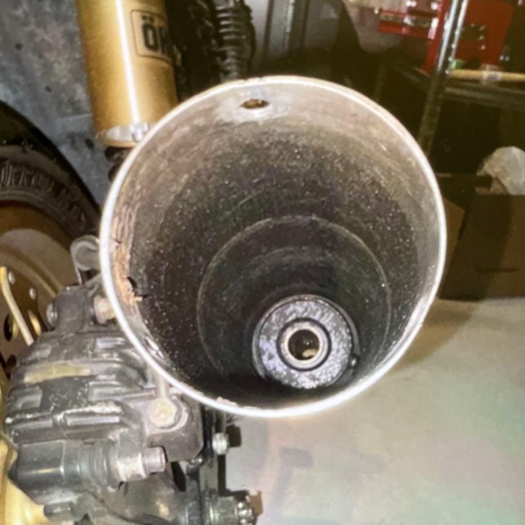 cb750F rpm管鳴きバッフル　サイレンサー内部加工
