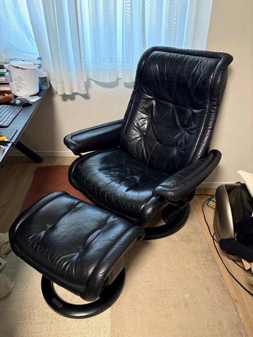 美品 Ｌサイズ エコーネス ロイヤル ブラック ストレスレス②