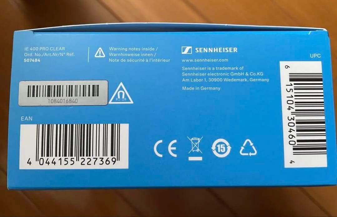 【新品 未使用】Sennheiser IE 400 PROインイヤーモニタリング