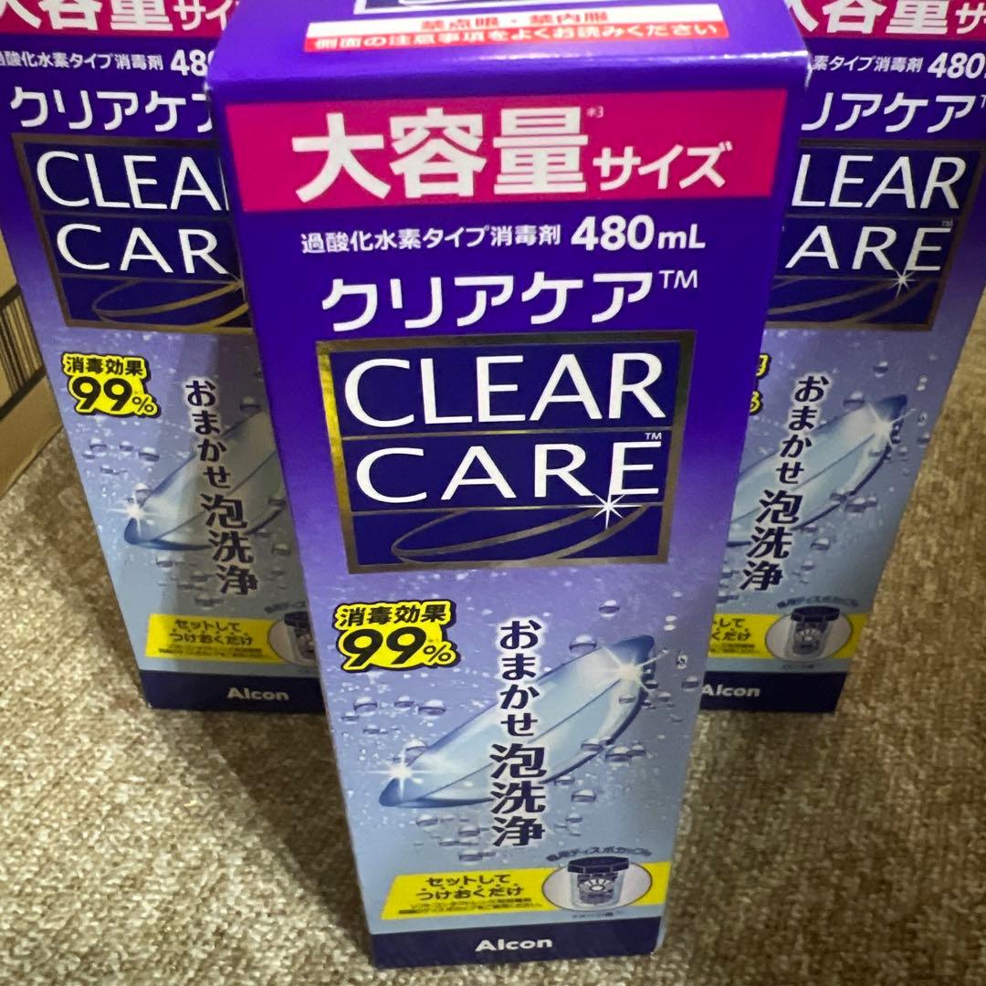 CLEAR CARE 480mL ソフトコンタクト洗浄液×9箱