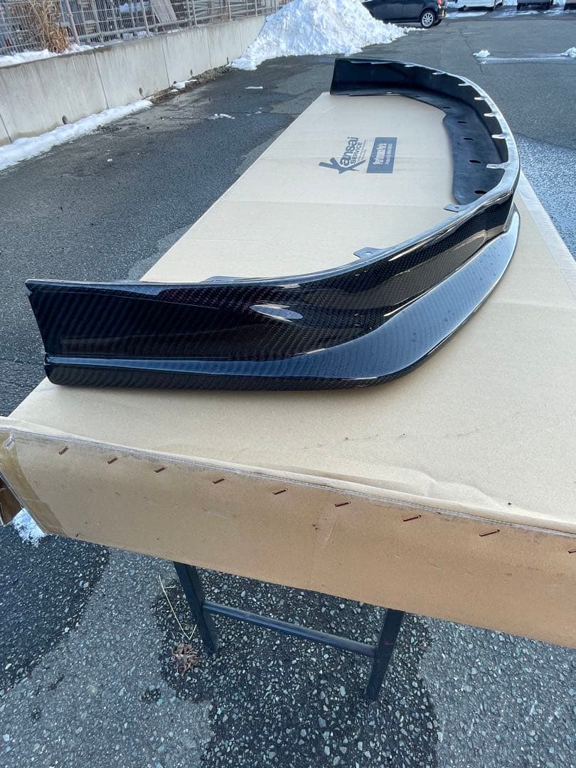 R35 GT-R Kansai SERVICE カーボン フロントリップ 中古