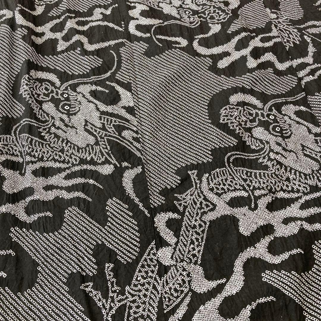 ™️32 龍　有松絞り　絞り染め　絞り浴衣