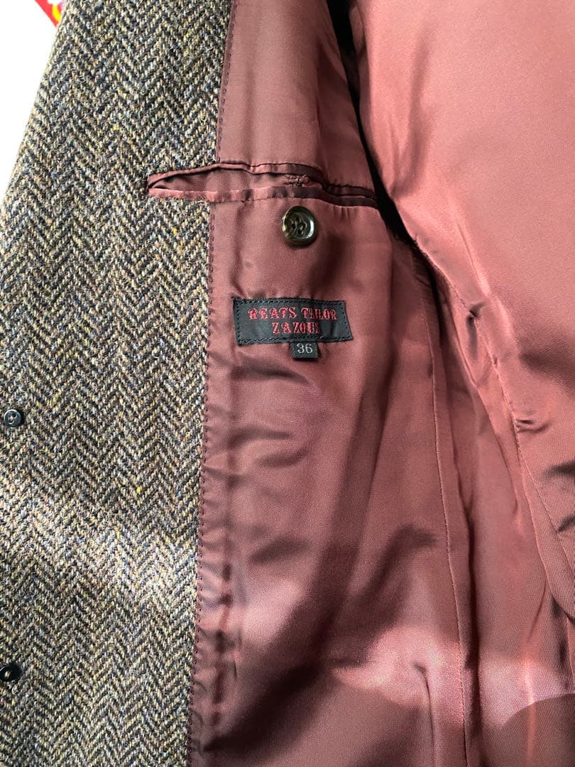 REATS TAILOR ZAZOUSハリスツイード テーラードジャケット 36