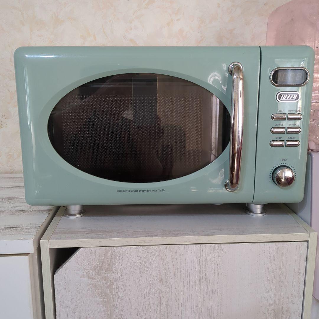 レトロ ミントグリーン 電子レンジ