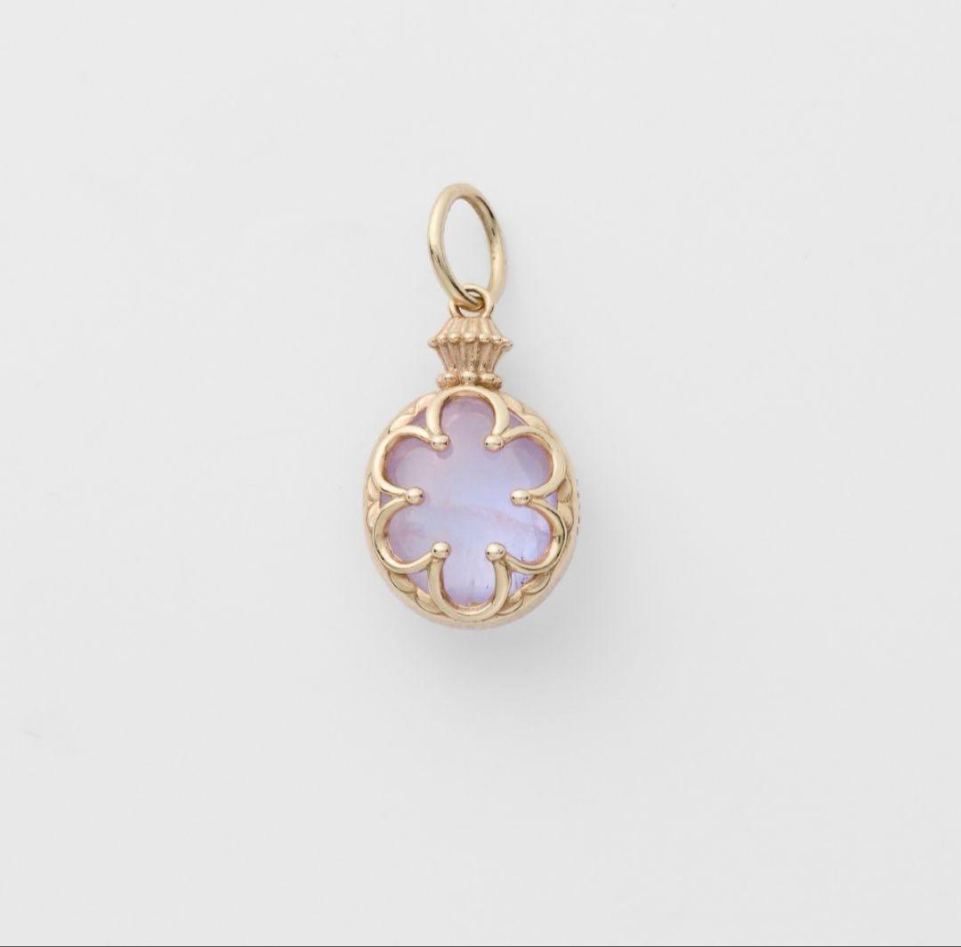 agete アガット K5アメジスト　ラブラドライト　ネックレス　チャーム