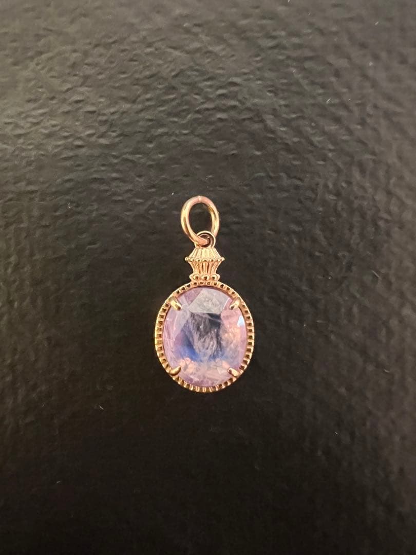 agete アガット K5アメジスト　ラブラドライト　ネックレス　チャーム