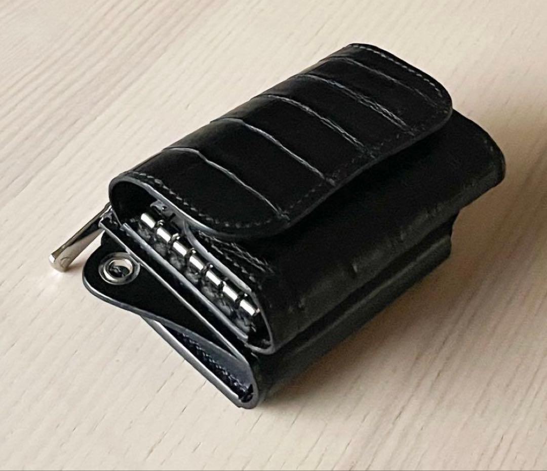 クロコ キーケース ミニウォレット hasegawa handcrafted