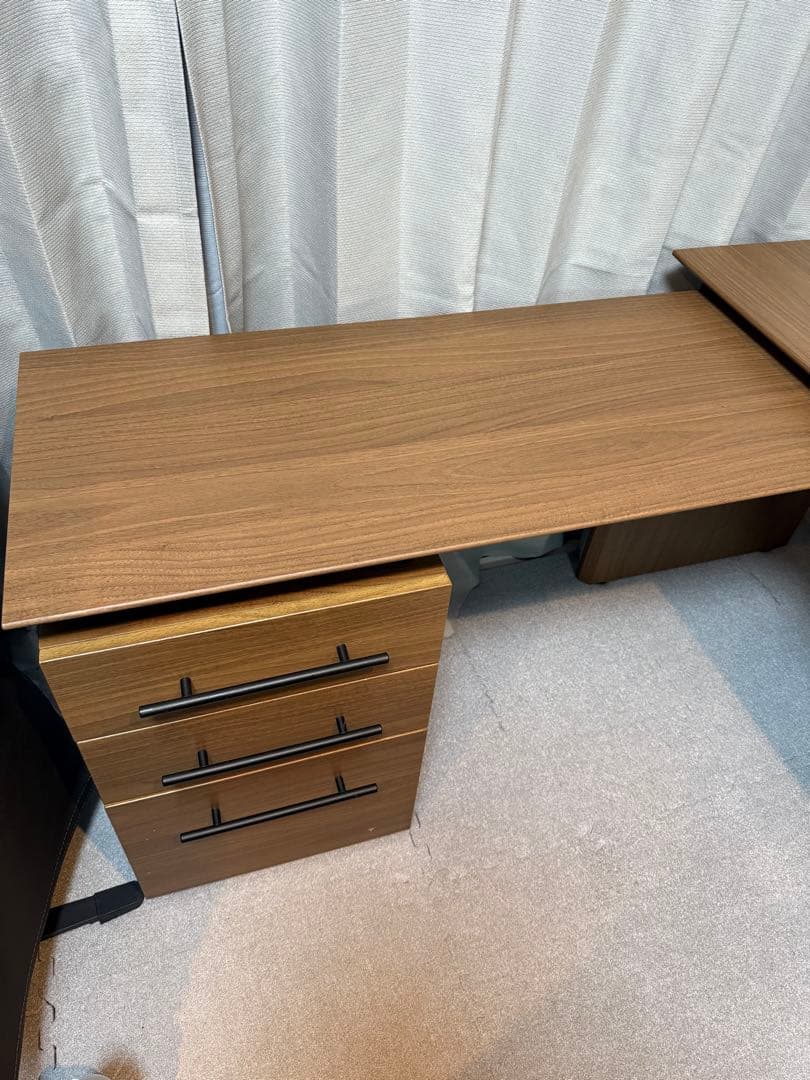 ニトリ L字型 システムデスク ラボーロ 140 MBR