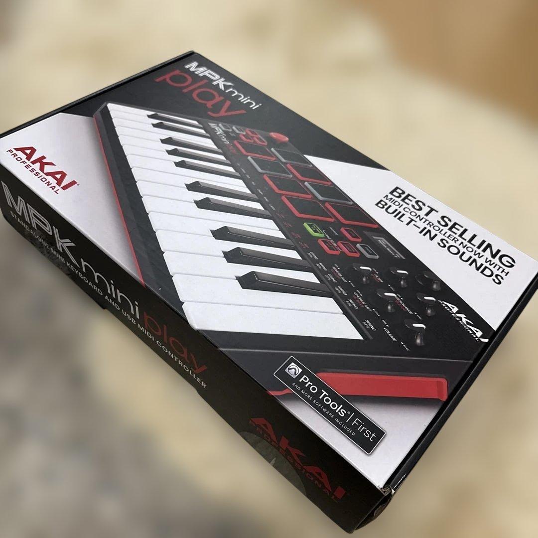 AKAI MPK mini play MIDIキーボード　コード＆箱付き