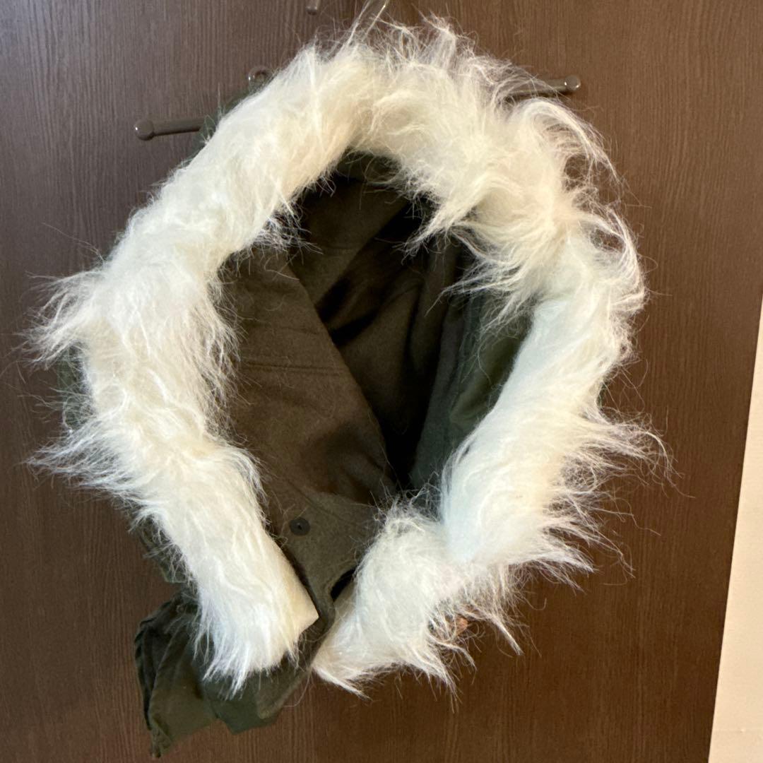 70s デッドストック　アメリカ軍　米軍実物　m65 フード　アクリルファー