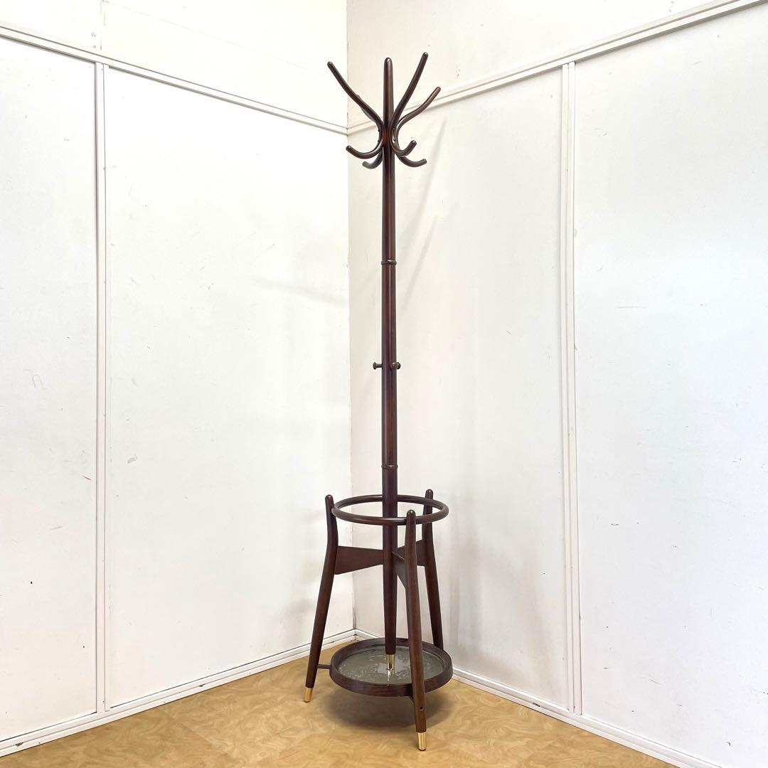 秋田木工 ポールハンガー① コートハンガー スタンド アンティーク ビンテージ