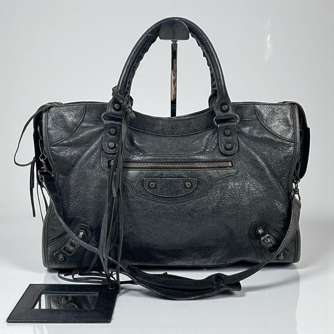 バッグ Balenciaga The City 115748 Bag Black