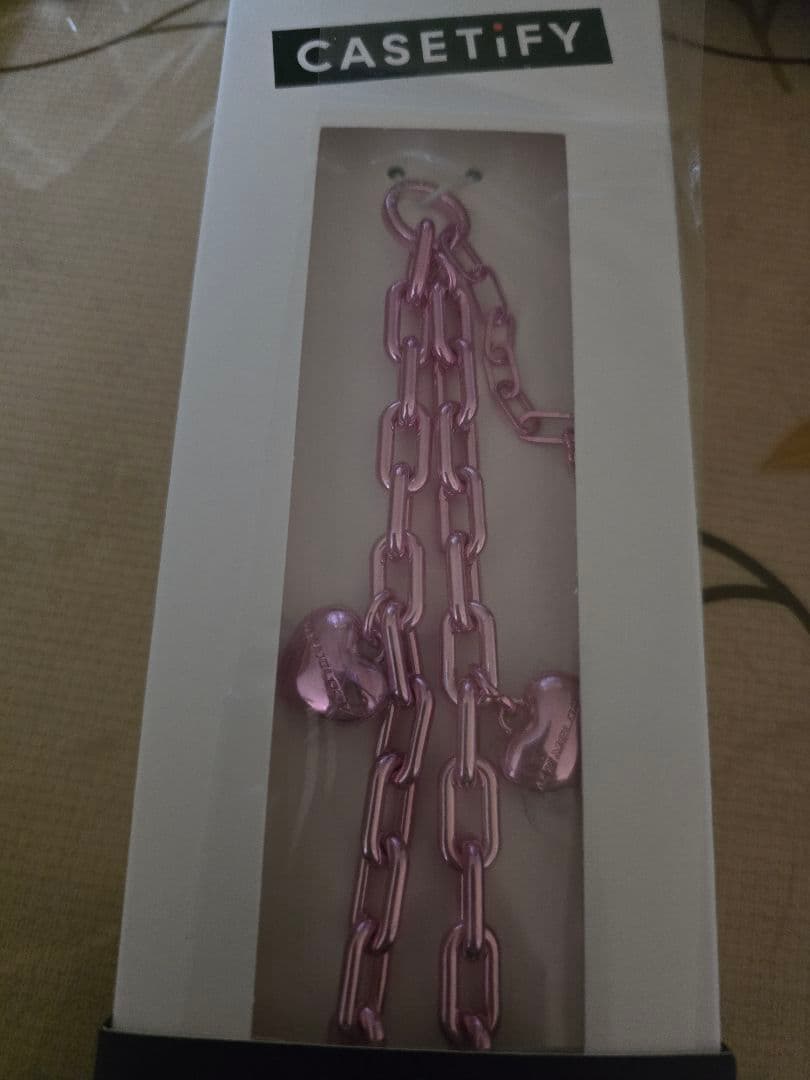 マイメロディ CASETiFY ピンクチェーンストラップ