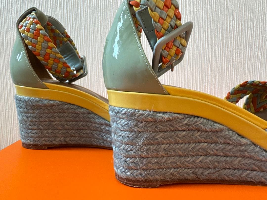 めるちゃんHERMES ウエッジソール　サンダル