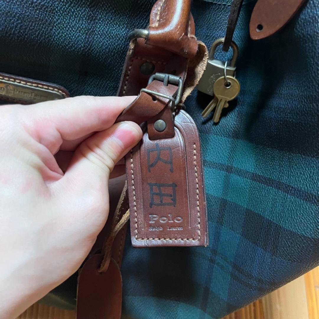 RALPH LAUREN ラルフローレン ボストンバッグ 2way チェック