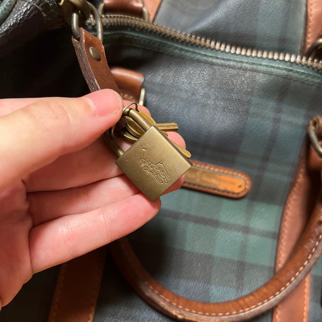 RALPH LAUREN ラルフローレン ボストンバッグ 2way チェック