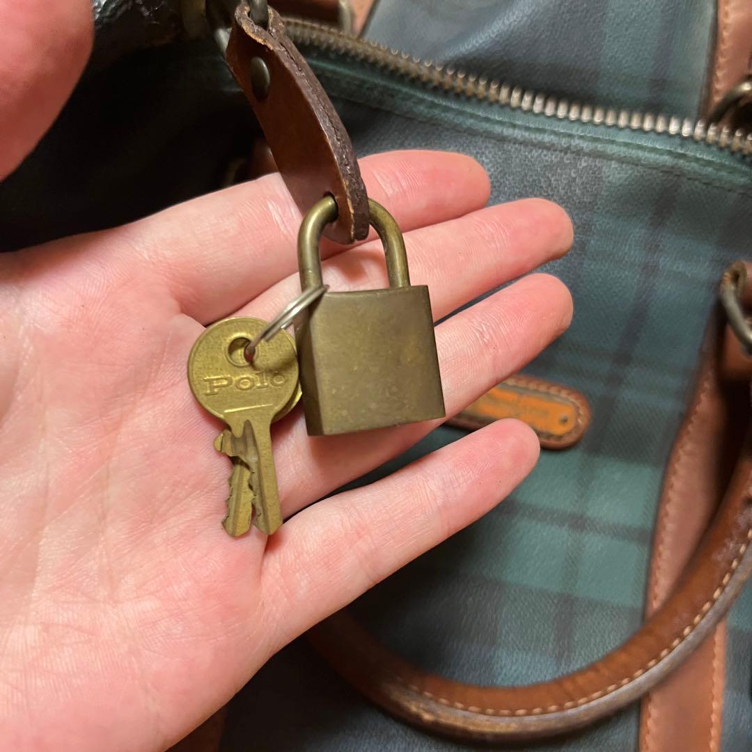 RALPH LAUREN ラルフローレン ボストンバッグ 2way チェック