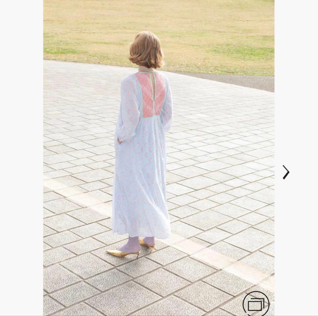 yasu36【ヌキテパ】Lotus Combi Print Dress