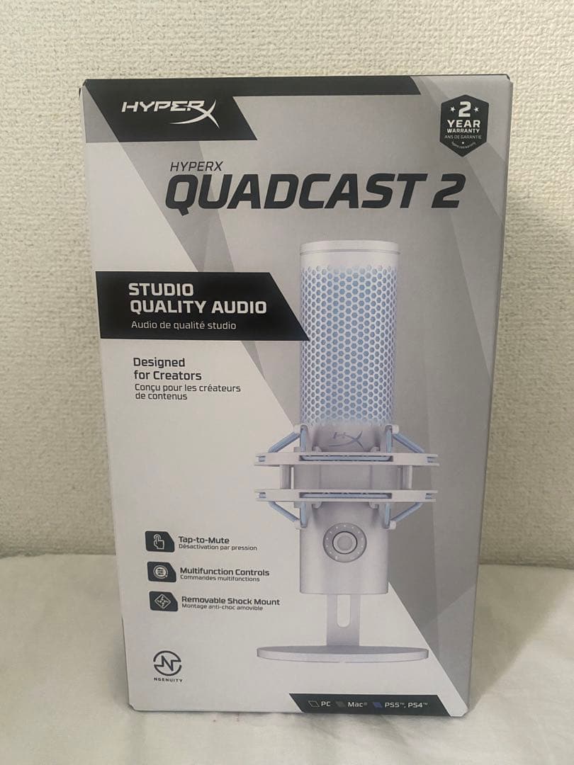 HyperXQuadCast 2 コンデンサーマイク USBマイク ストリーマー