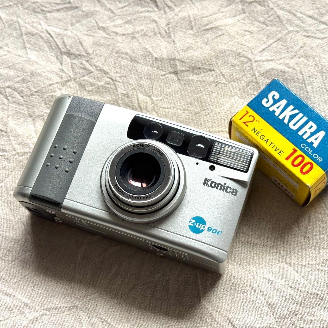 ⌘完動品！ 電池付き、作例あり！ Konica Z-UP 90E⌘