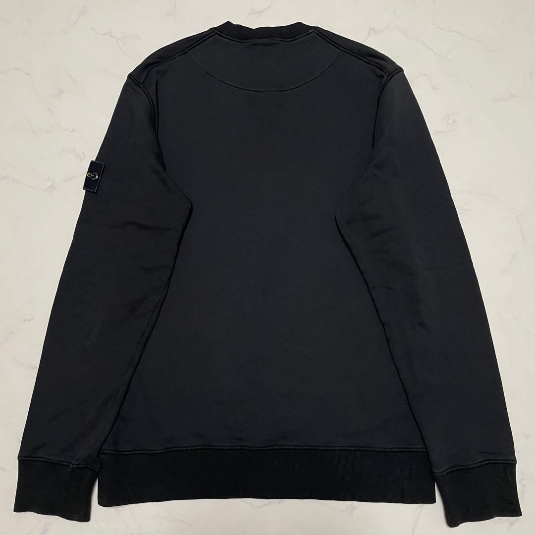 STONE  コットン　クルーネック　トレーナー　ブラック　Lサイズ