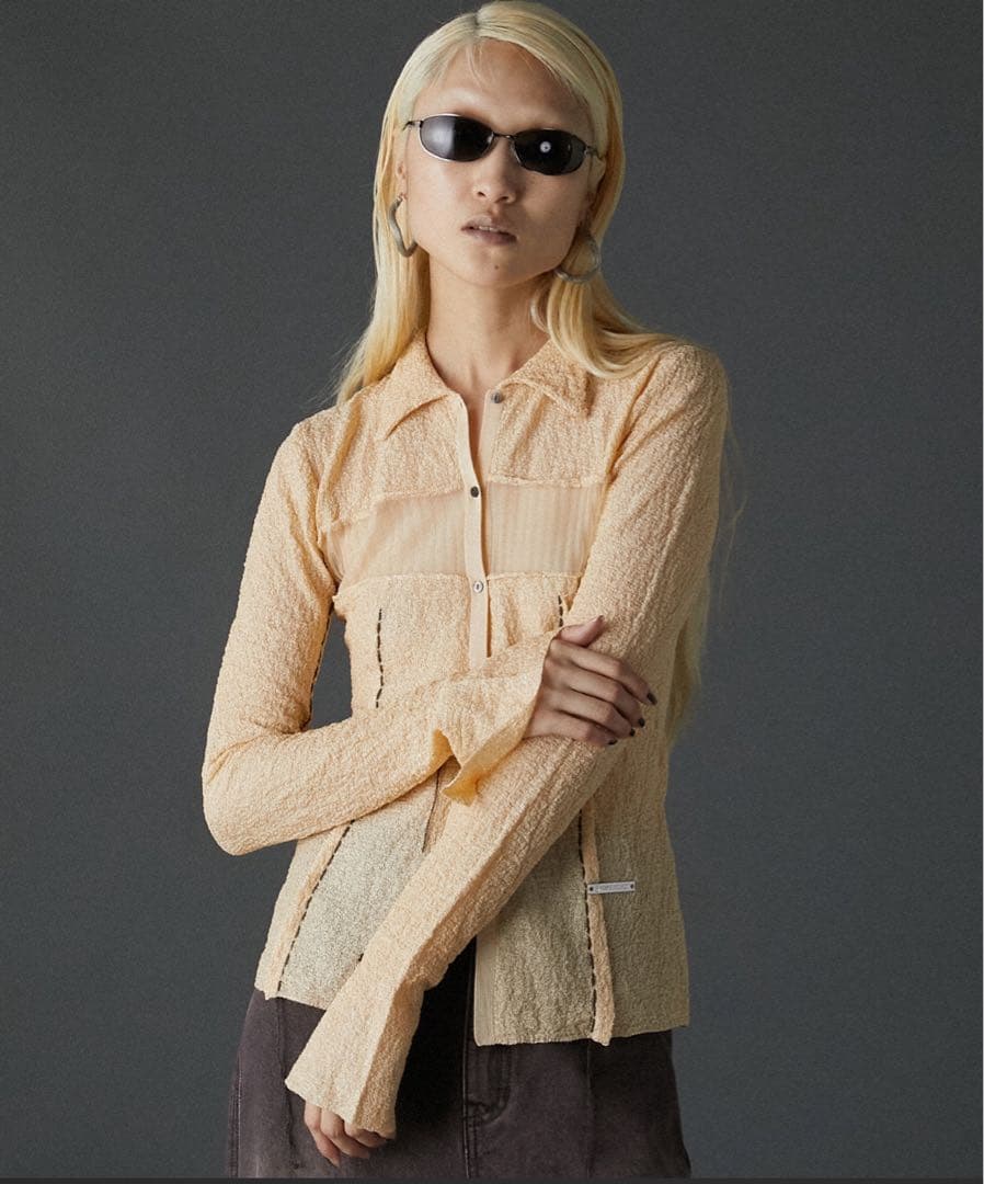 【PRANK PROJECT】カラーステッチニットトップス