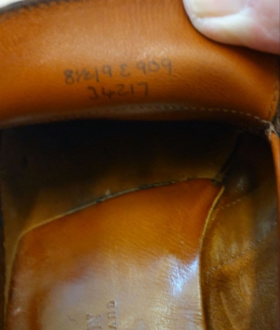 EDWARD GREEN バッキンガム8.5～9E チェスナット909ラスト