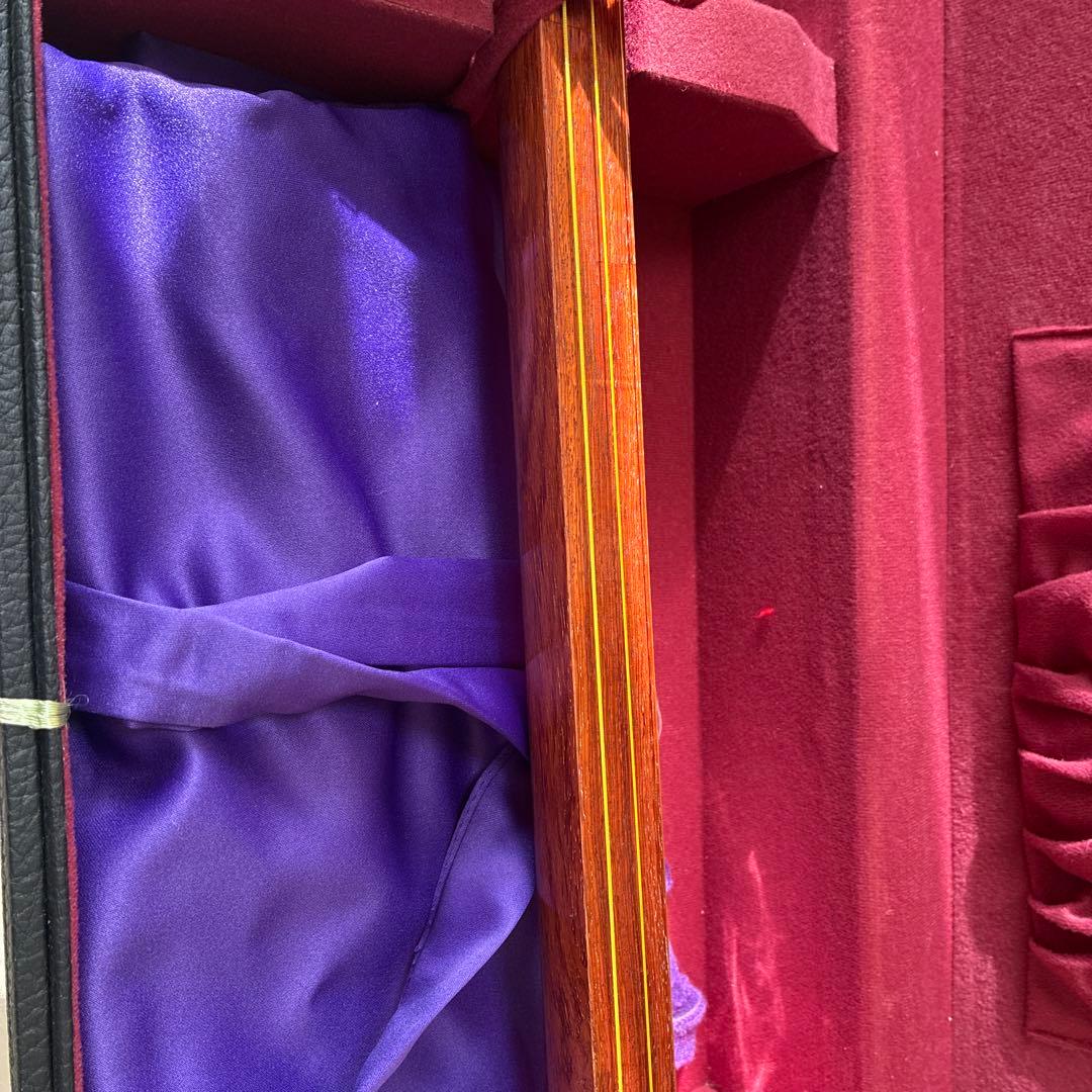 三味線本体 黒ケース付き　地唄