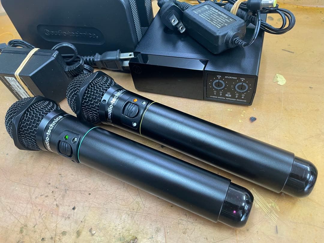 audio-technica ワイヤレスマイクセットCR7000+CLM7…