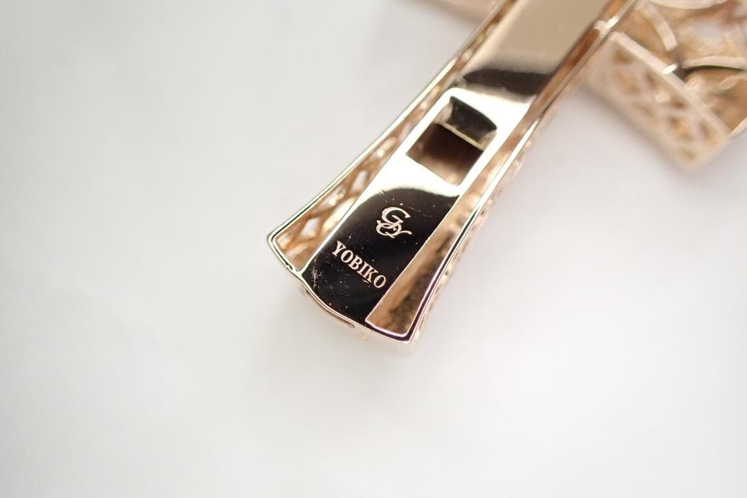 31/美品 ゆきざき YOBIKO ヨビコ K18PG ダイヤ ペンダントトップ