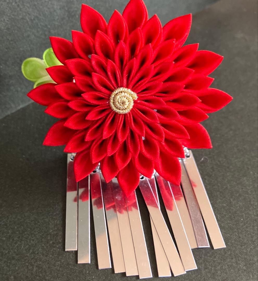 舞妓さんみたい！ 七五三 つまみかんざし つまみ細工 髪飾り