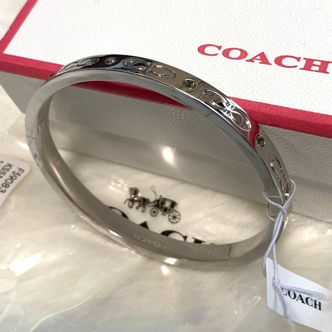 値下げ【美品】COACH シルバーバングル