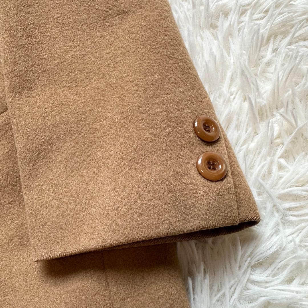 バーバリーズ テーラードジャケット カシミヤ混 キャメル 2XL