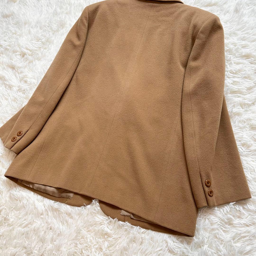 バーバリーズ テーラードジャケット カシミヤ混 キャメル 2XL