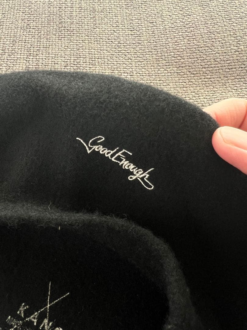 超希少90s初期GOODENOUGH×KANGOL 黒 ベレー帽 藤原ヒロシ