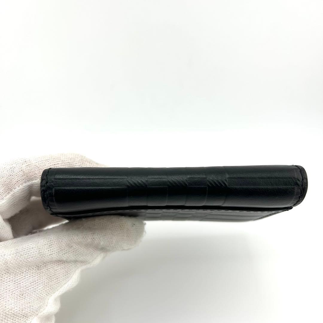 ✨極美品✨　バーバリーロンドン　名刺入れ　カードケース　エンボスチェック　レザー