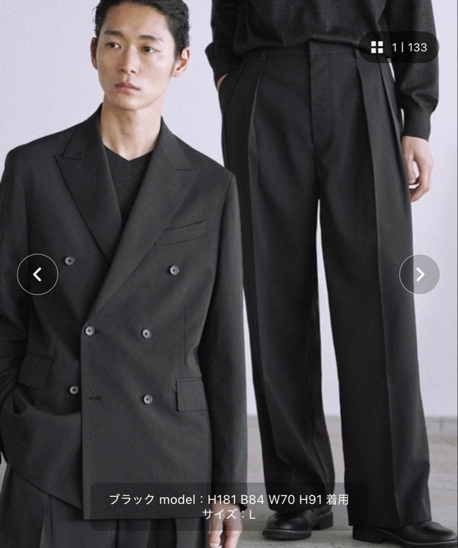 ジャケット・アウター WYM LIDNM HIGH TWIST PE DOUBLE SUIT